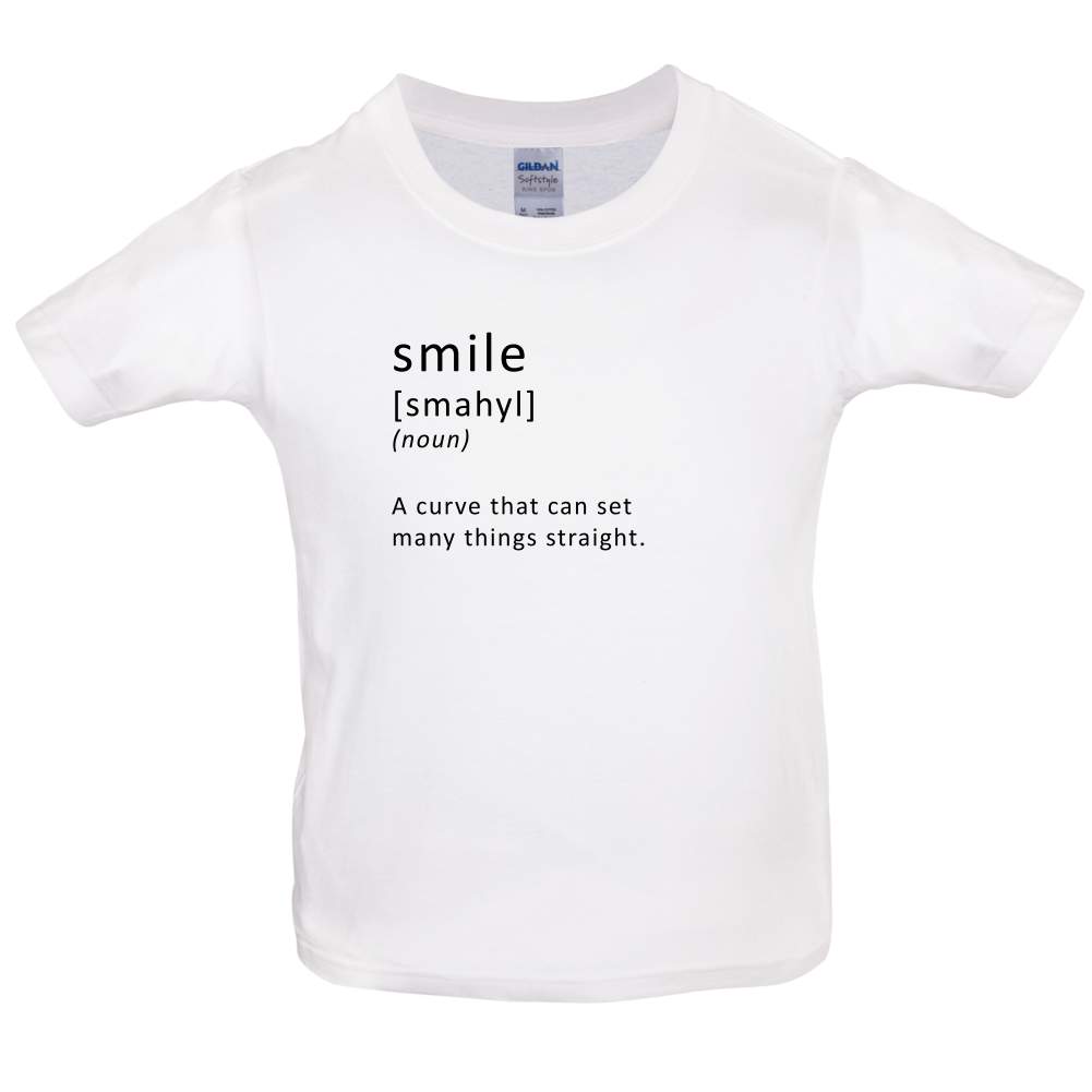 Funny Definition Smile Kids T Shirt