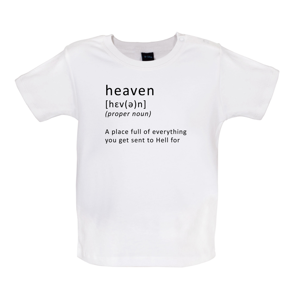 Funny Definition Heaven Baby T Shirt