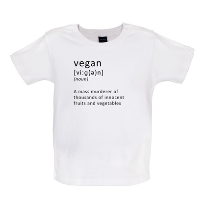 Funny Definition Vegan Baby T Shirt