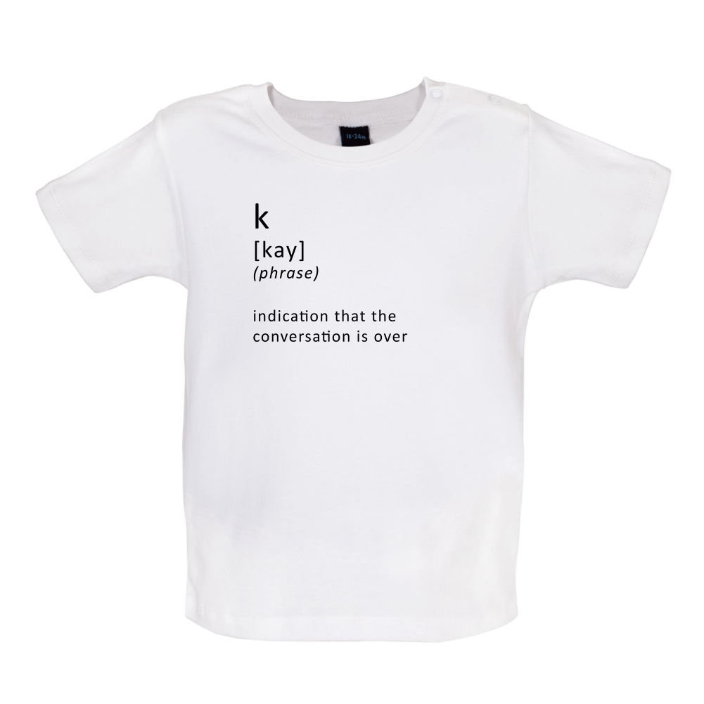 Funny Definition K Baby T Shirt