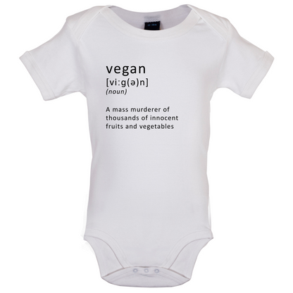 Funny Definition Vegan Baby T Shirt