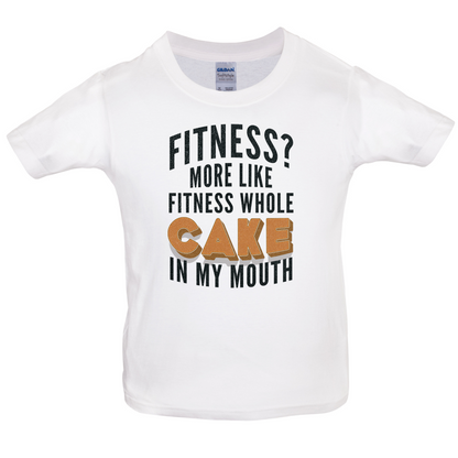 Fitness Cake In My Mouth Kids T Shirt