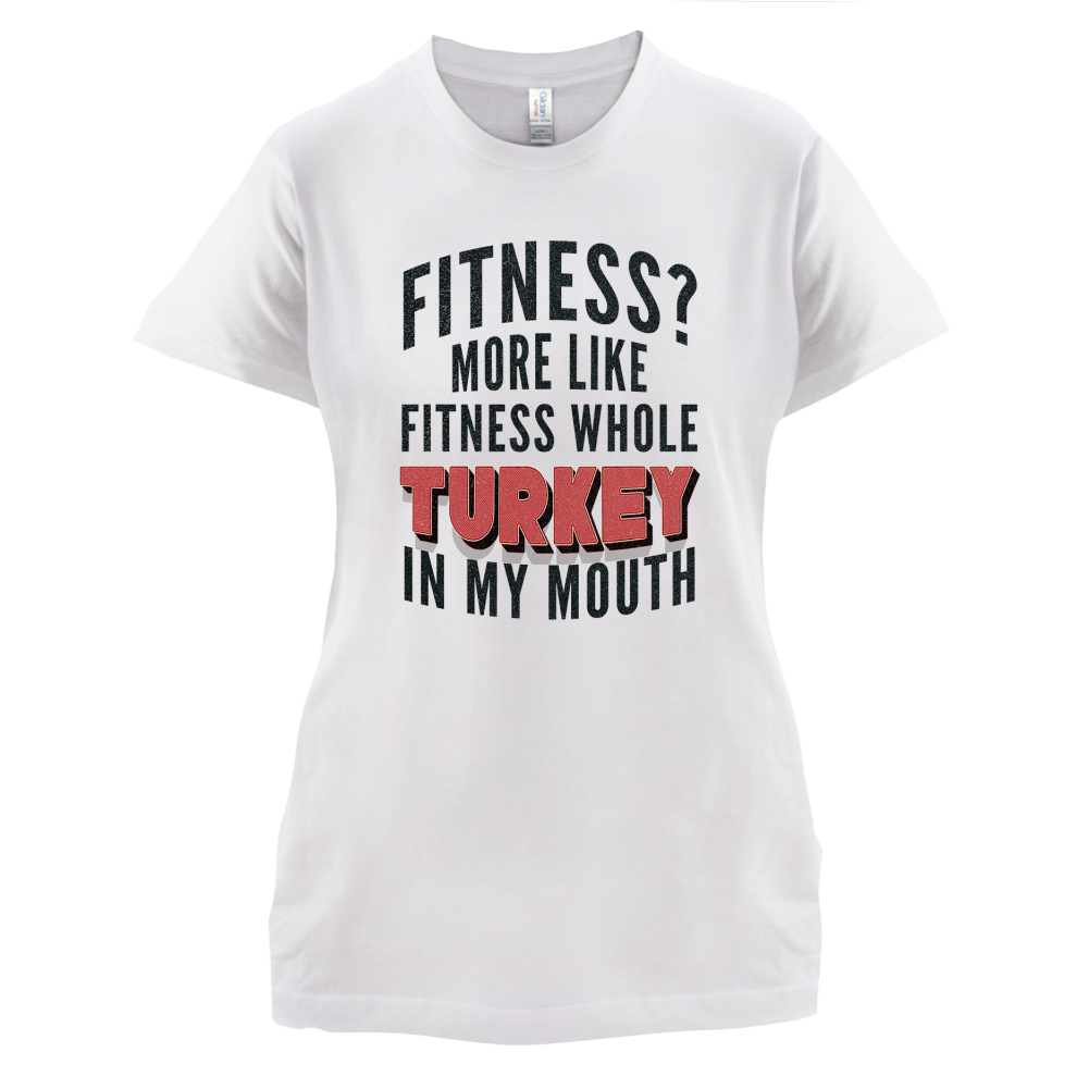 Fitness Turkey In My Mouth T Shirt