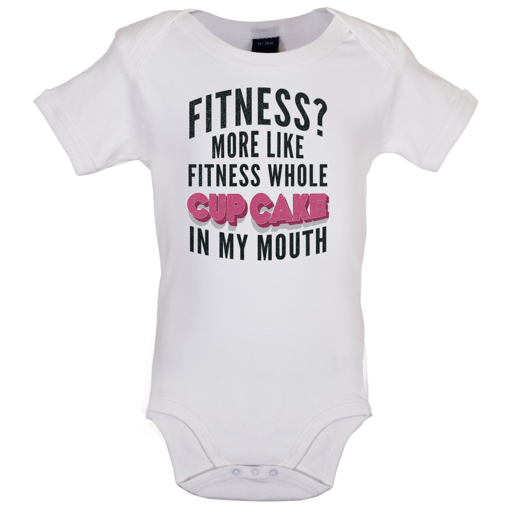 Fitness Cupcake In My Mouth Baby T Shirt