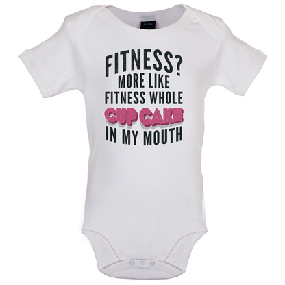 Fitness Cupcake In My Mouth Baby T Shirt