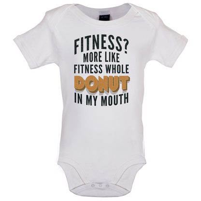 Fitness Donut In My Mouth Baby T Shirt