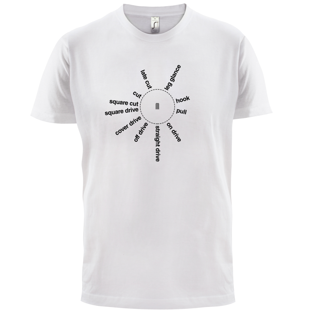 Cricket Batting Angles T Shirt