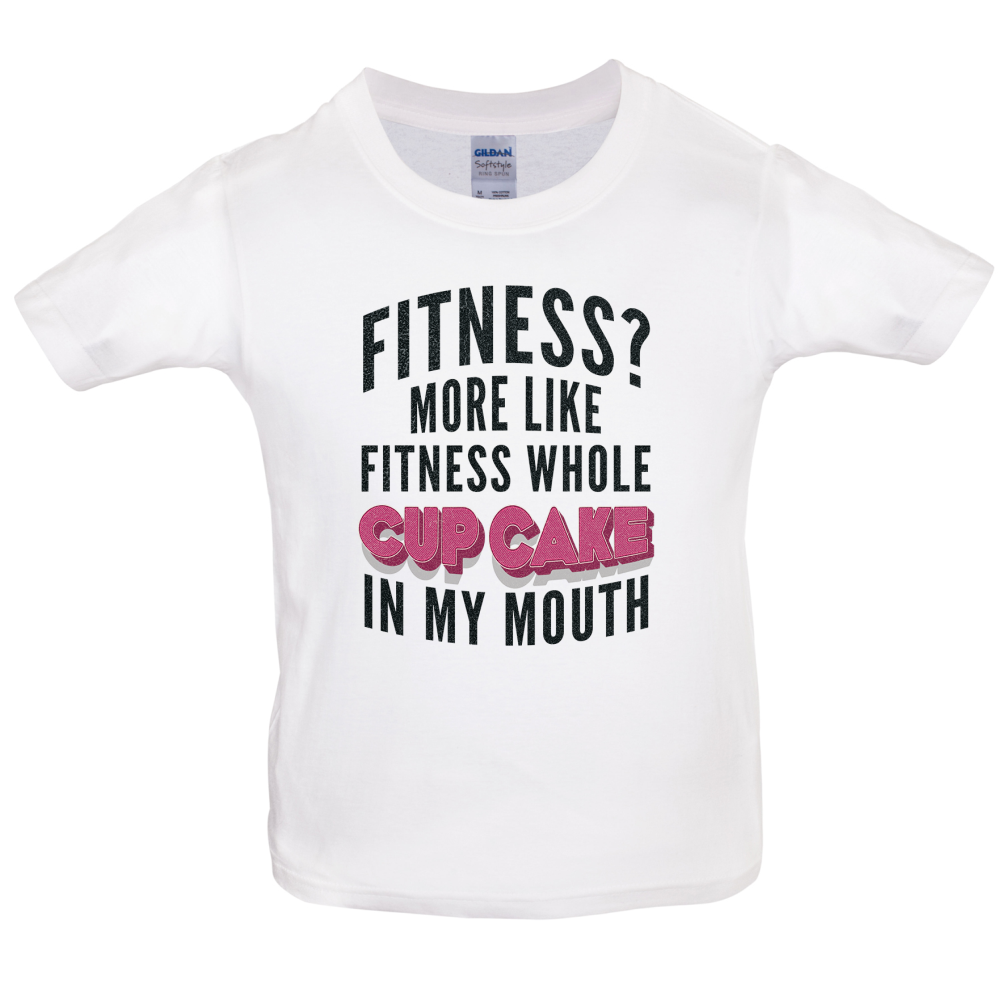 Fitness Cupcake In My Mouth Kids T Shirt