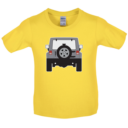 JW Rear Hyper Silver Kids T Shirt