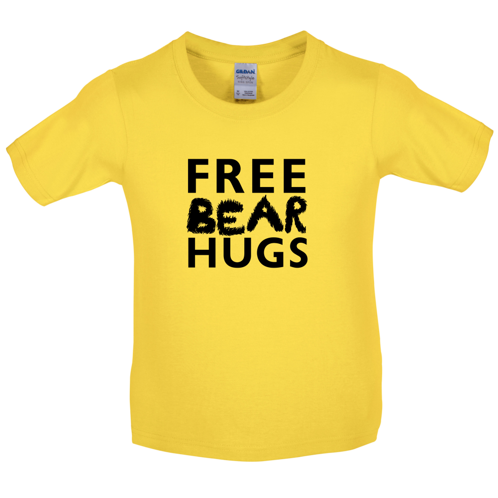 Free Bear Hugs Kids T Shirt