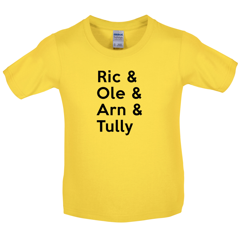 Ric And Ole And Arn And Tully Kids T Shirt