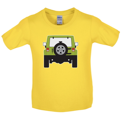 JW Rear Hyper Green Kids T Shirt