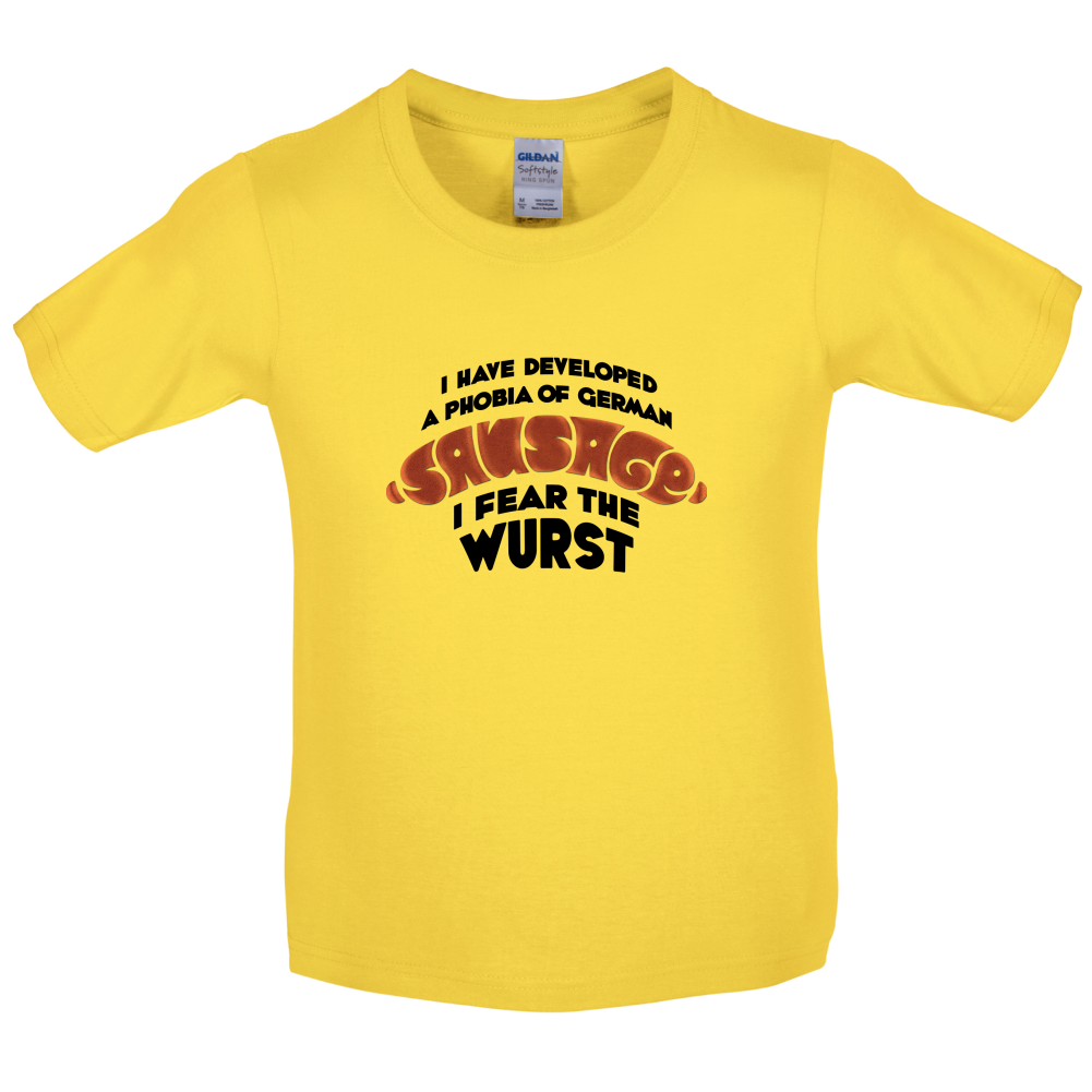 I Fear The Wurst Kids T Shirt