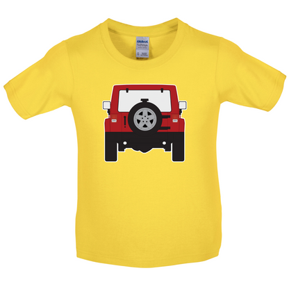 JW Rear Red Kids T Shirt