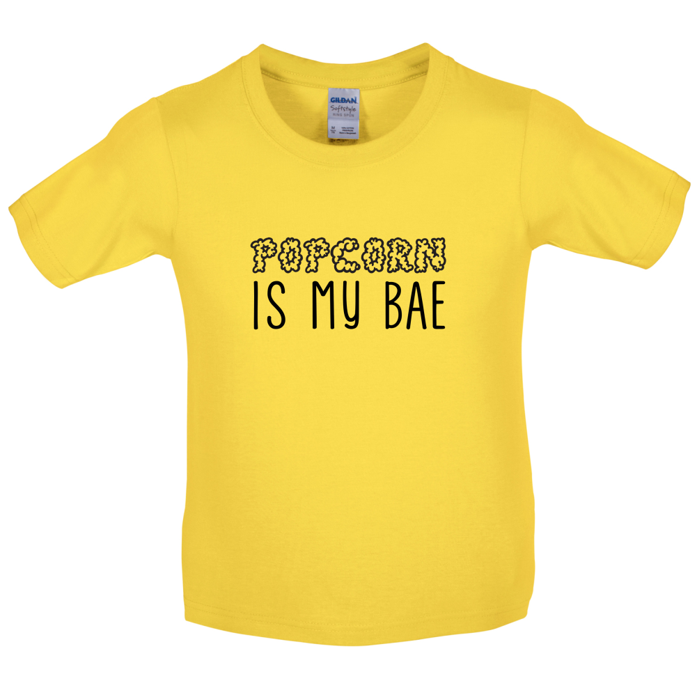 Popcorn Is My Bae Kids T Shirt