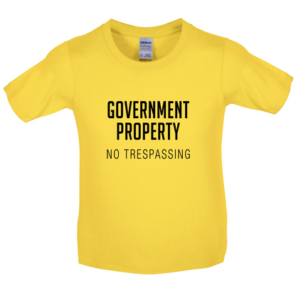 No Trespassing Kids T Shirt