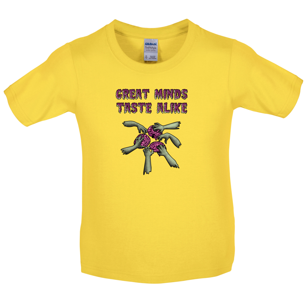 Great Minds Taste Alike Kids T Shirt