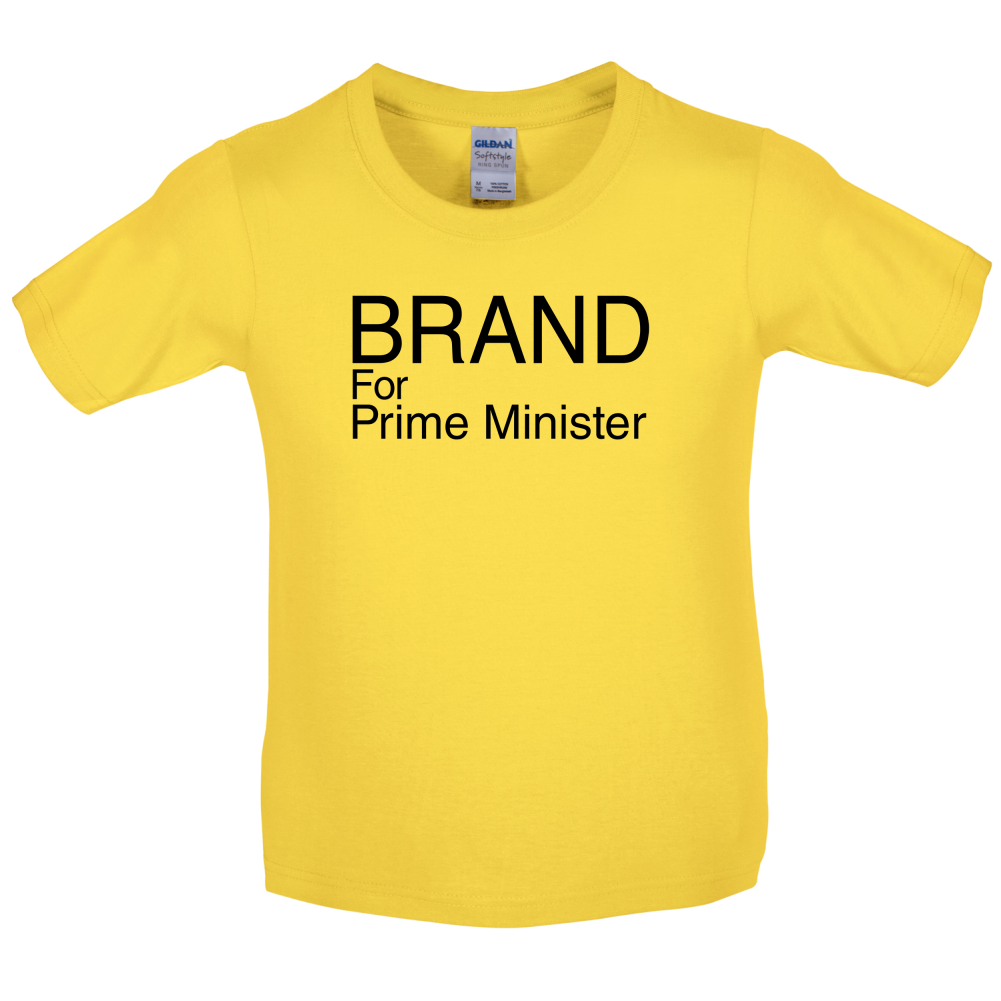Brand for Prime Minister Kids T Shirt