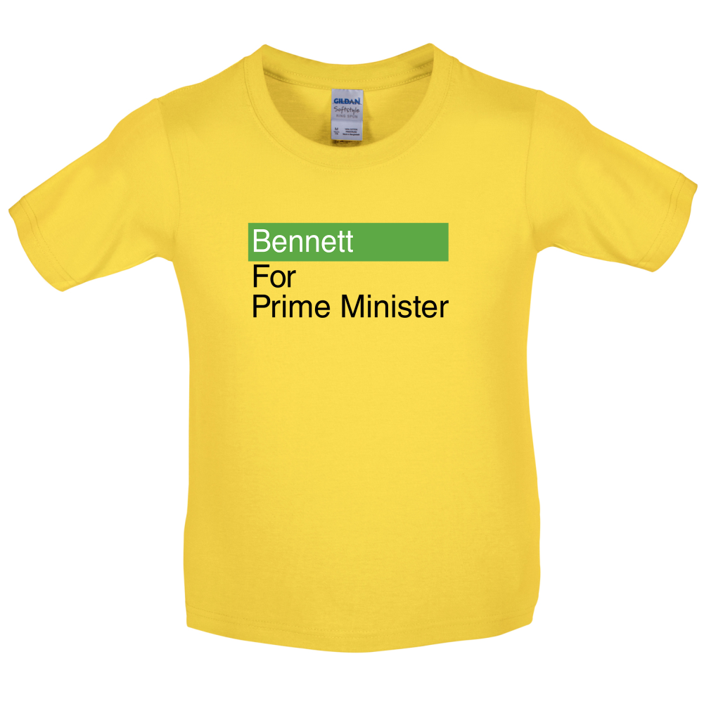 Bennett for Prime Minister Kids T Shirt