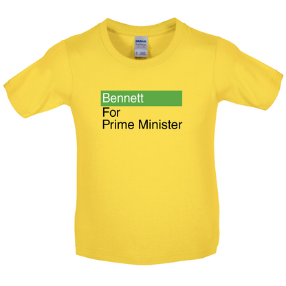 Bennett for Prime Minister Kids T Shirt
