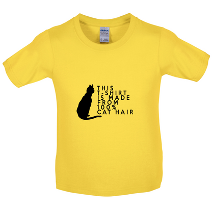 100% Made From Cat Hair Kids T Shirt