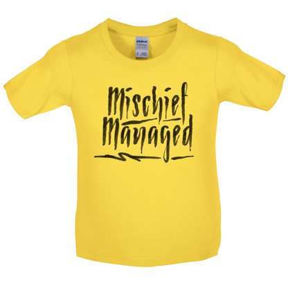 Mishchief Managed Kids T Shirt