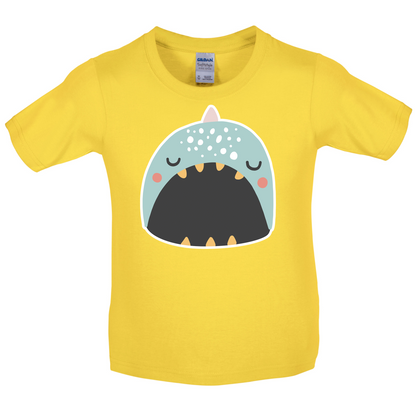 Smiley Face Narwhal Kids T Shirt