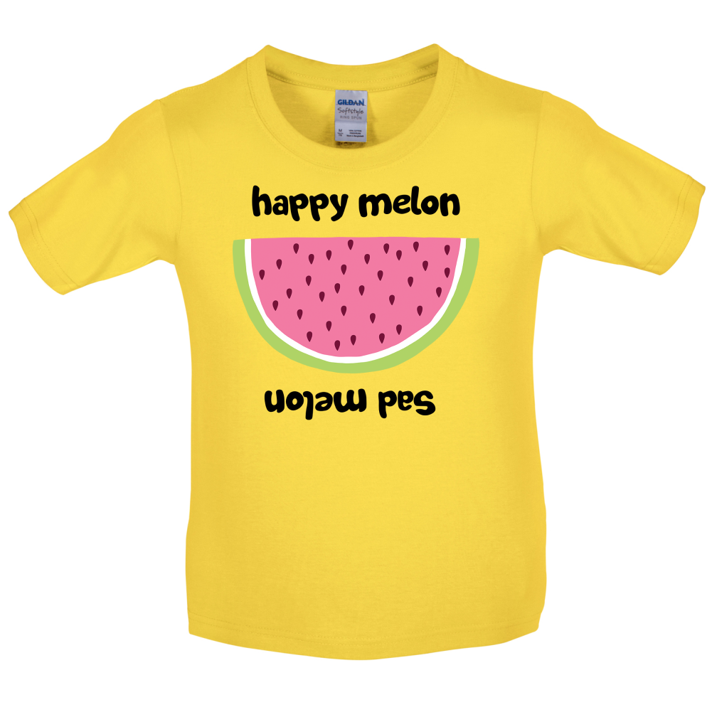 Happy Melon Sad Melon Kids T Shirt