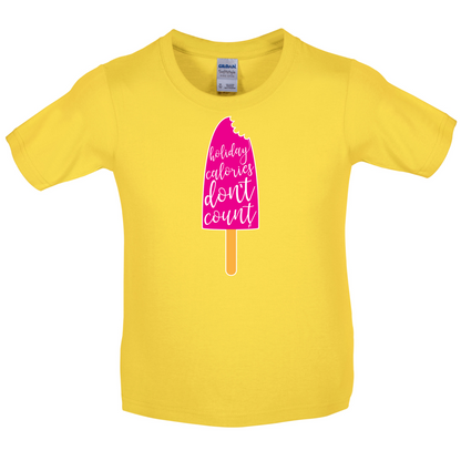 Holiday Calories Don't Count Kids T Shirt