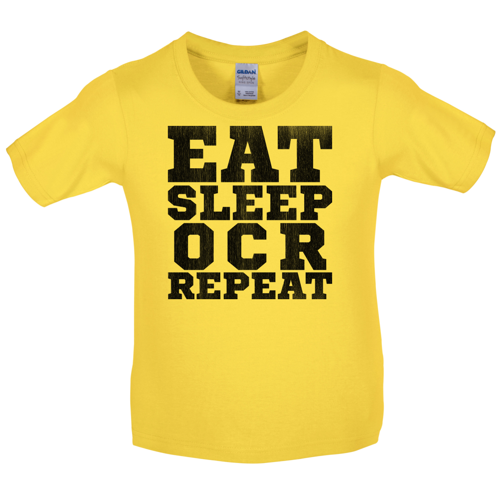 Eat Sleep OCR Repeat Kids T Shirt