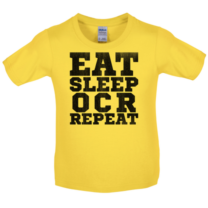 Eat Sleep OCR Repeat Kids T Shirt