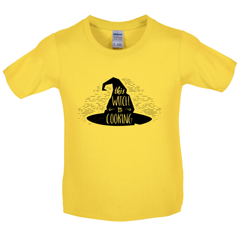 The Witch Is Cooking Kids T Shirt
