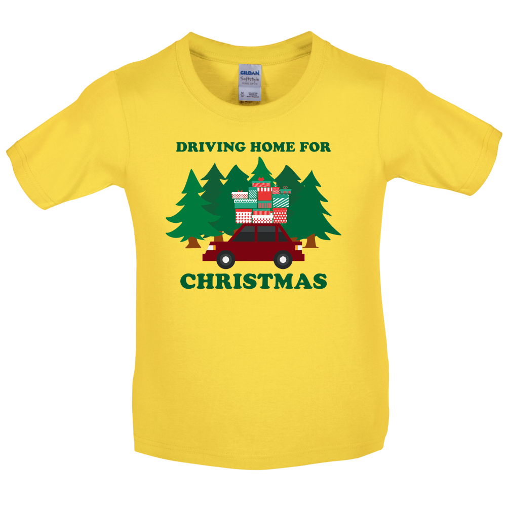 Driving Home For Christmas Kids T Shirt
