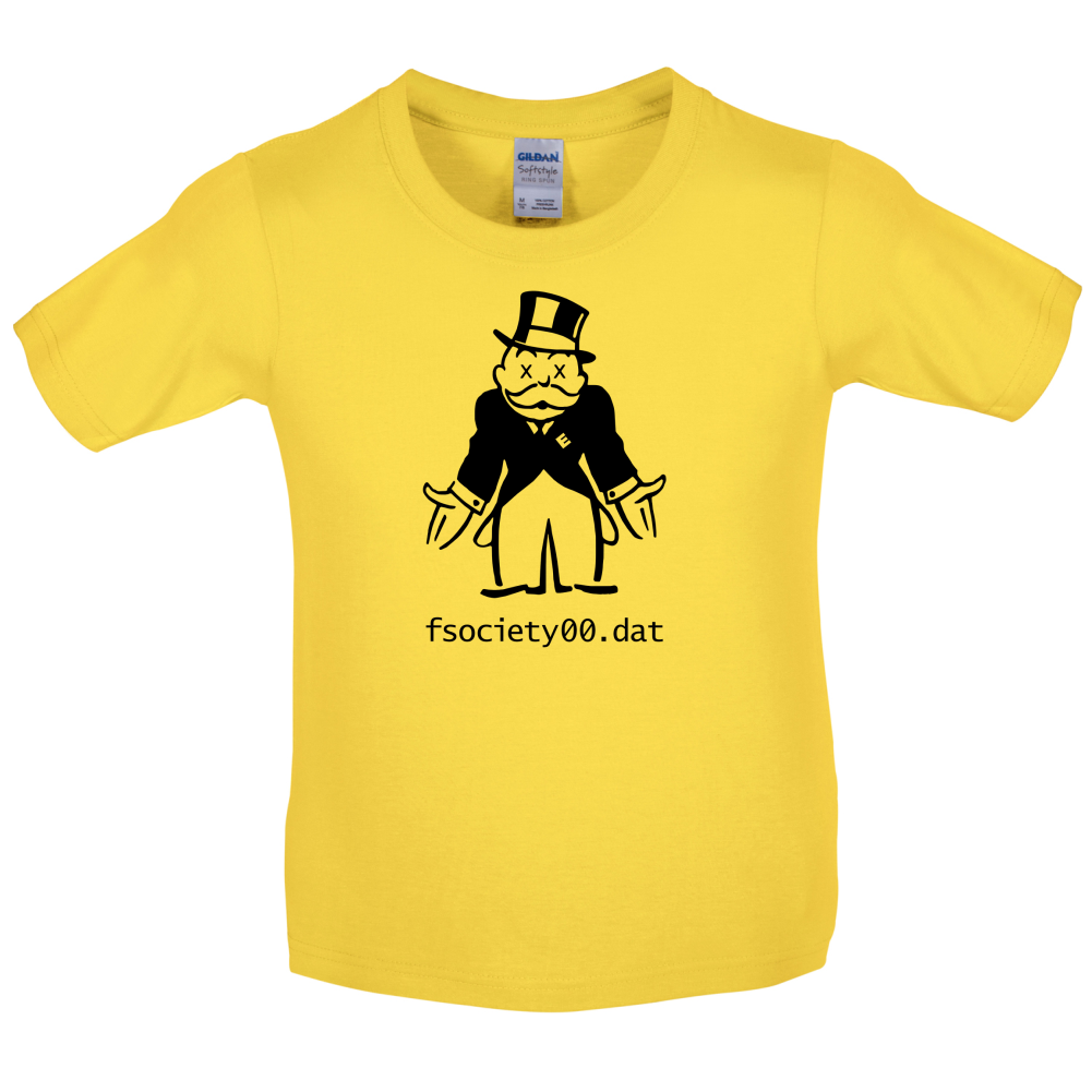 Fssociety 00.Dat Kids T Shirt