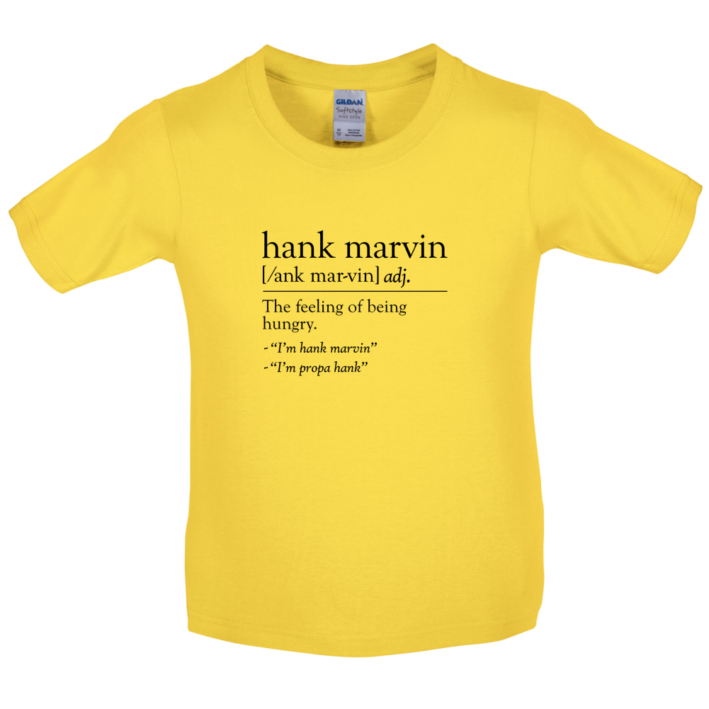 Hank Marvin Definition Kids T Shirt