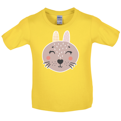 Smiley Face Mrs Rabbit Kids T Shirt