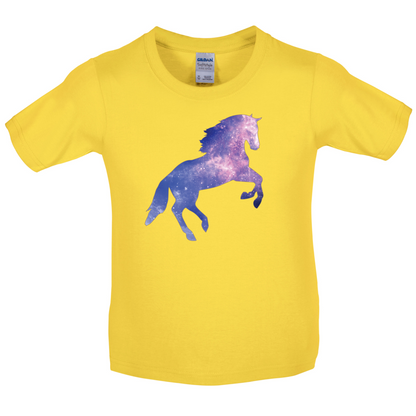 Galaxy Horse Kids T Shirt