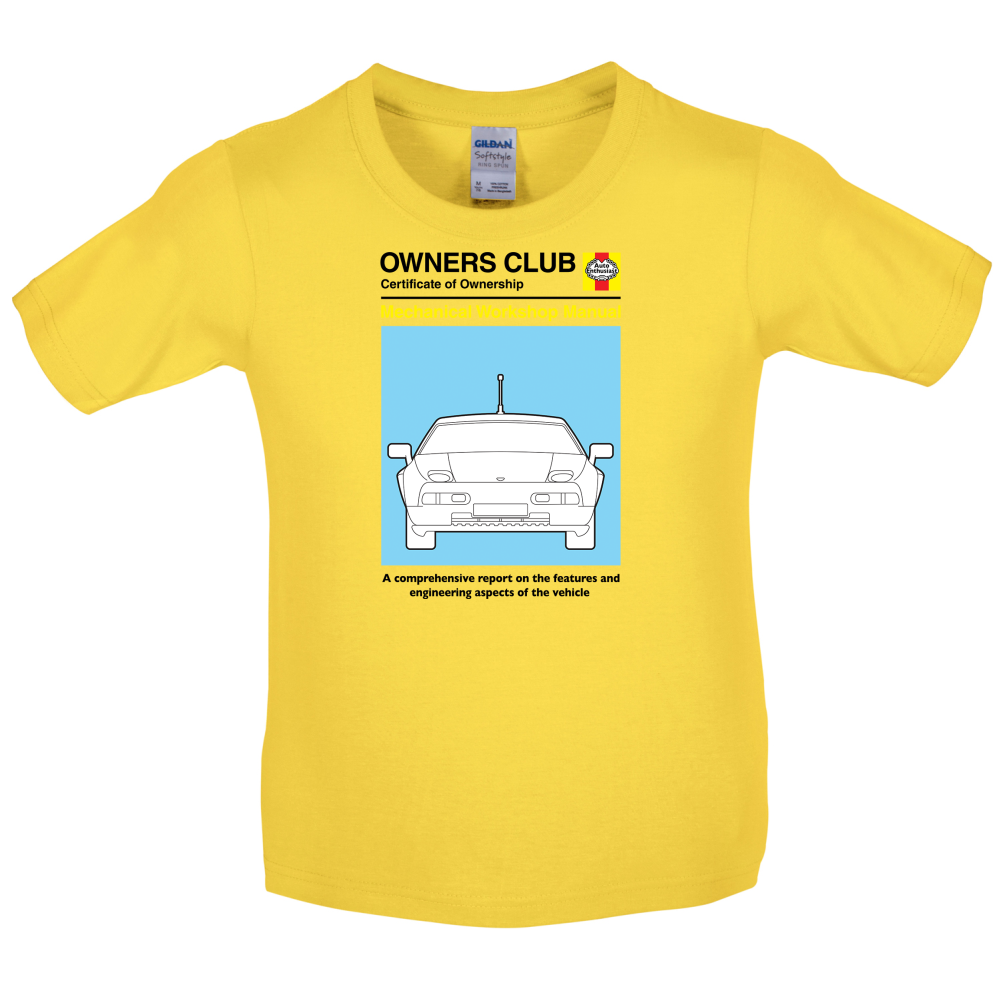 Car Owners Manual 928 Turbo Kids T Shirt