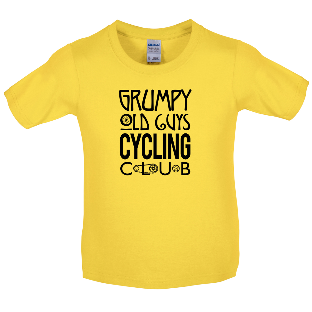 Grumpy Guys Cycling Club Kids T Shirt