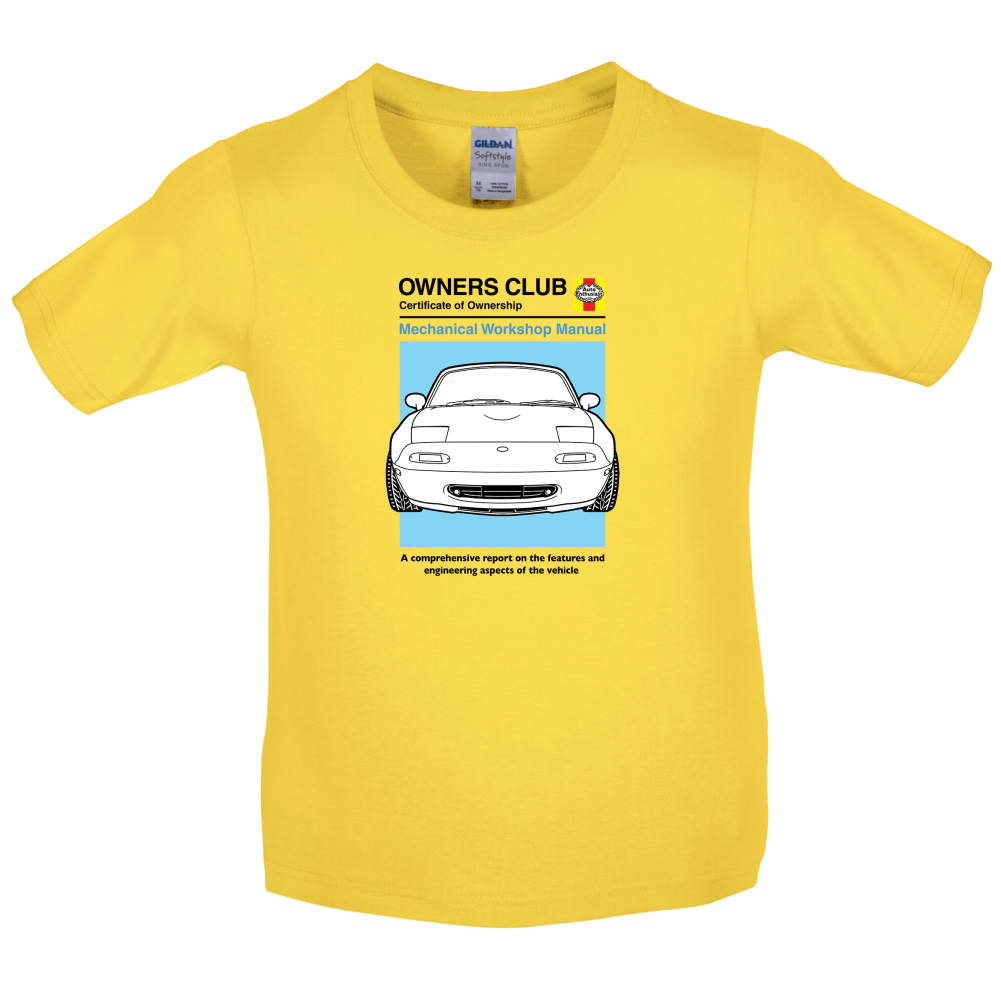 Car Owners Manual MX-5 Kids T Shirt