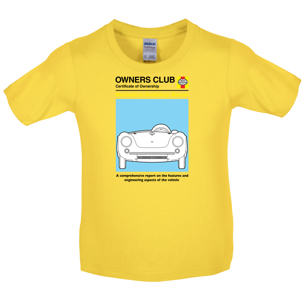 Car Owners Manual 550 Kids T Shirt