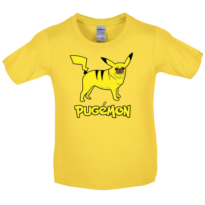 Pugemon Kids T Shirt
