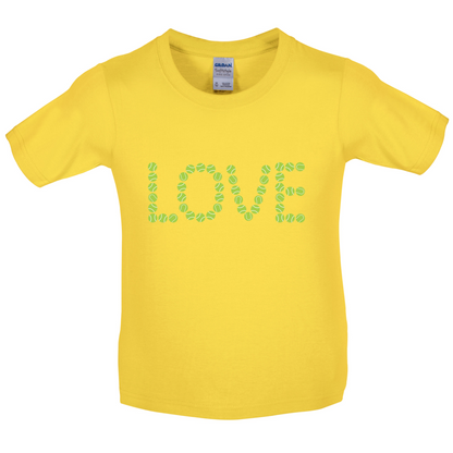 Tennis Love Kids T Shirt