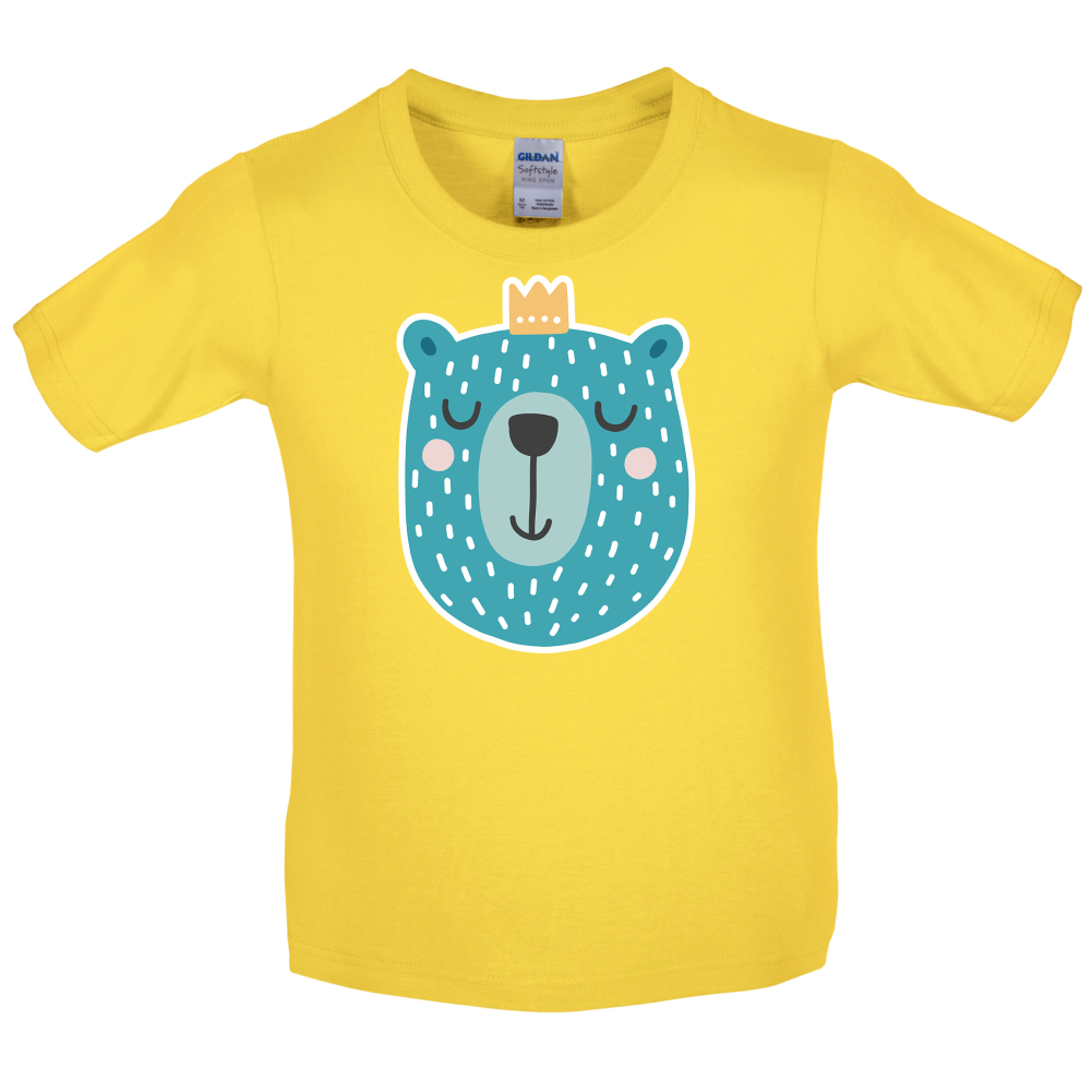 Smiley Face Bear Kids T Shirt
