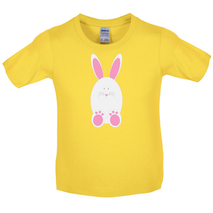 White Easter Bunny Kids T Shirt