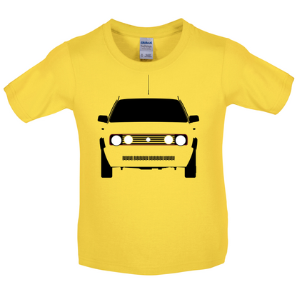Golf GTI MK2 - Minimal Kids T Shirt