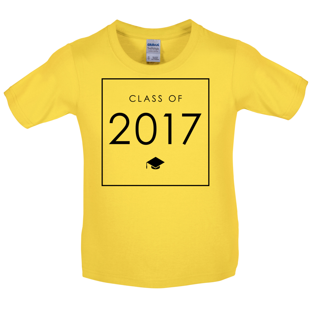 Class Of 2017 Box Kids T Shirt