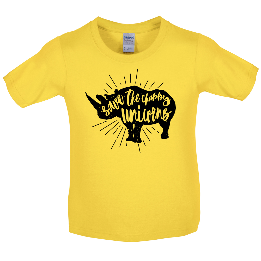 Chubby Unicorns Kids T Shirt