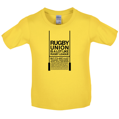 Rugby Union  Kids T Shirt