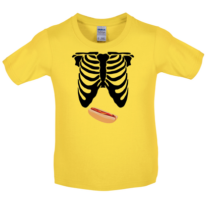Hotdog Tummy Kids T Shirt